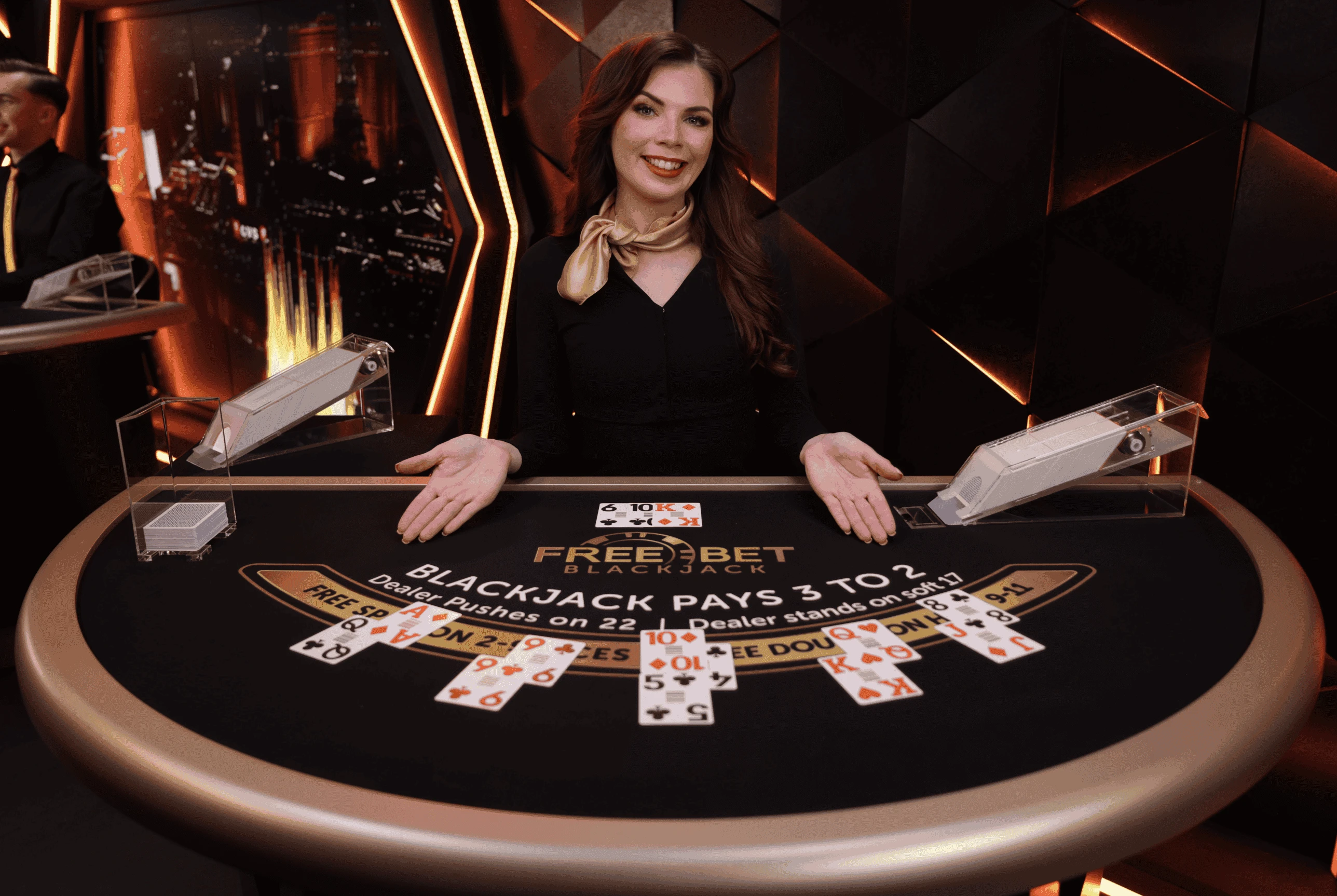 Live Blackjack Philippine casino game placecard